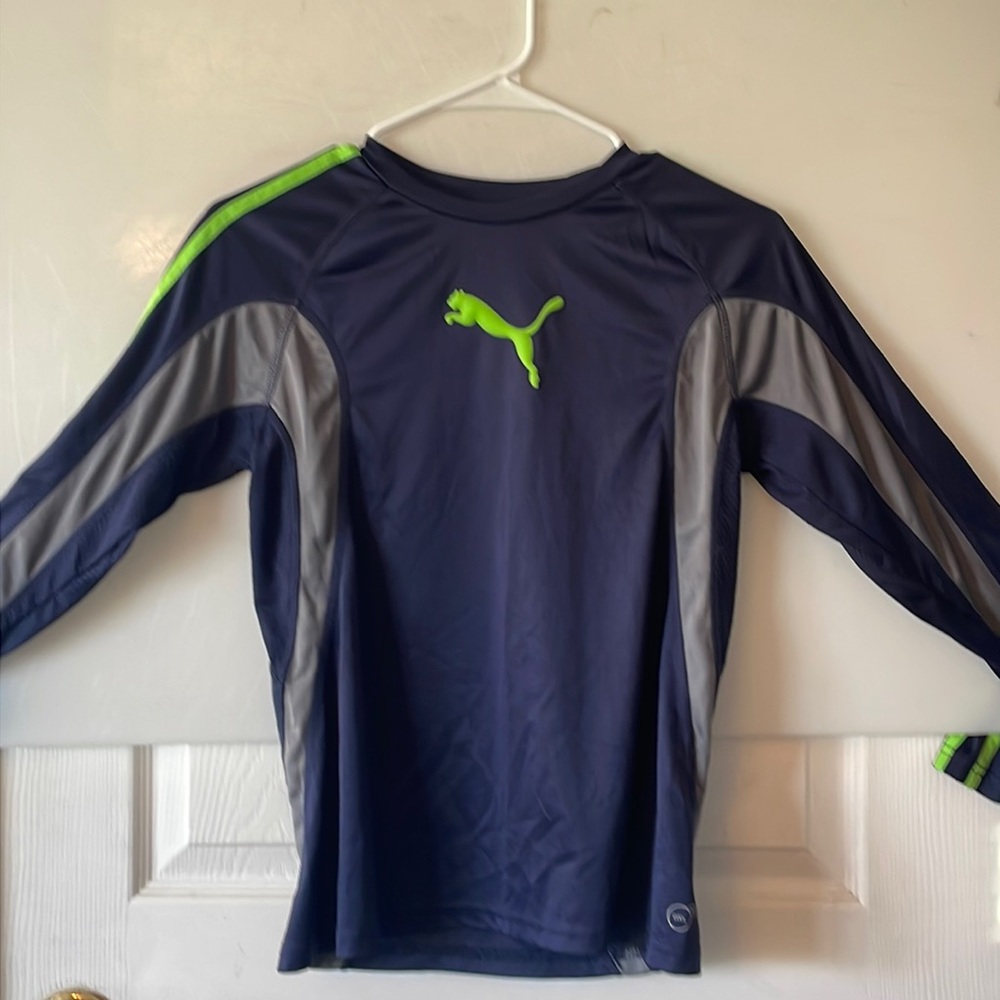 Puma long sleeve boys dry fit shirt